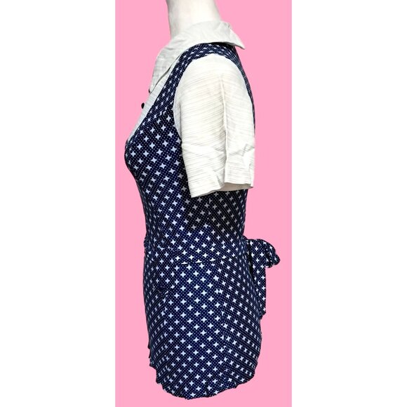 Vintage Outfit Blouse Top Pants Womens XS S Peter Pan Collar Button Accents 1960 - Picture 5 of 13